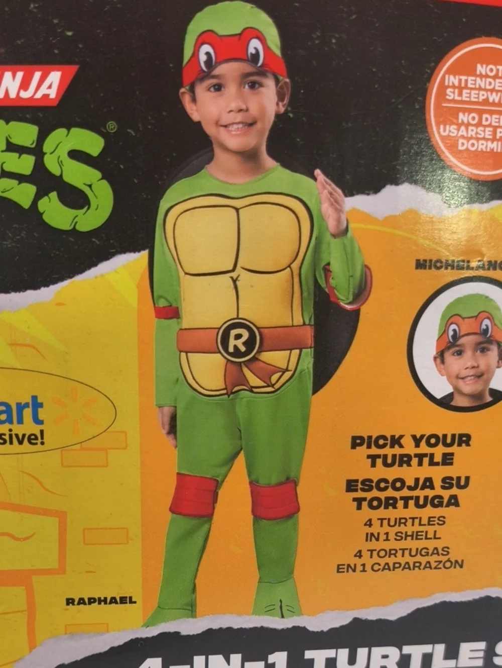 Teenage Mutant Ninja Turtles Costume Size 2 it's 4 In 1 Pick Your Turtle
